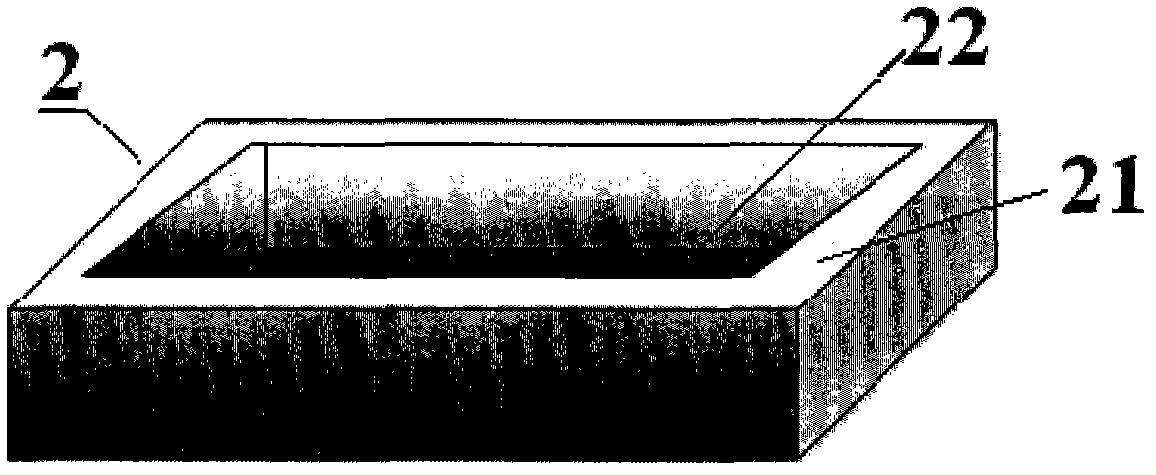 Artificial floating island for planting on water and planting groove thereof