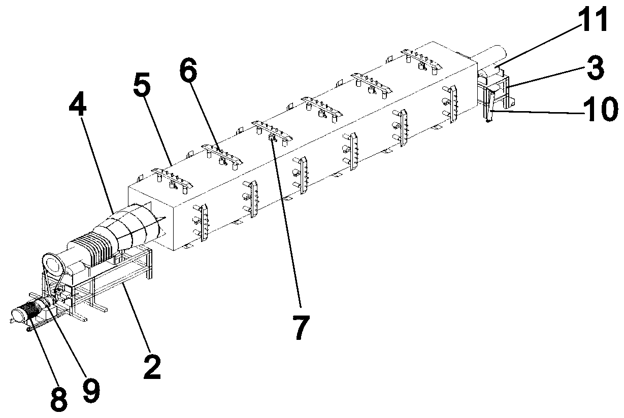 Equipment and method for manufacturing corrugated type glass fiber reinforced plastics integrally-formed cylinder