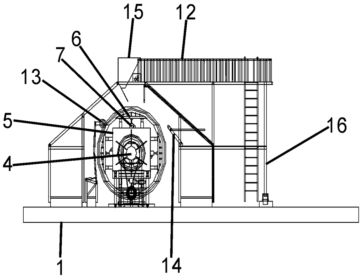 Equipment and method for manufacturing corrugated type glass fiber reinforced plastics integrally-formed cylinder