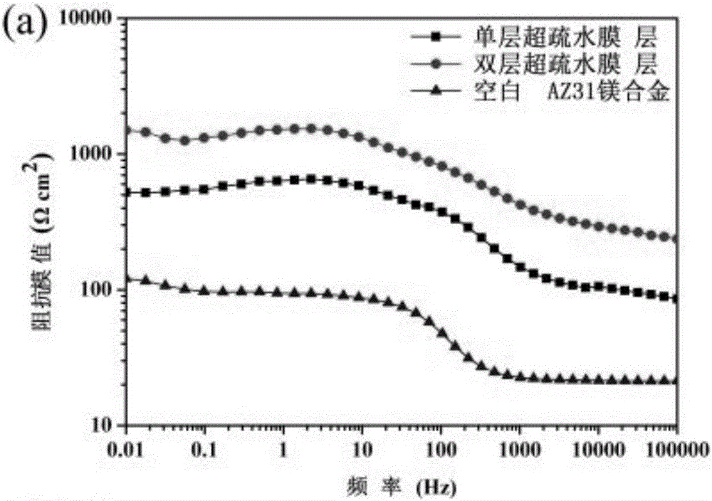 Double-layer super-hydrophobic material and preparation method thereof