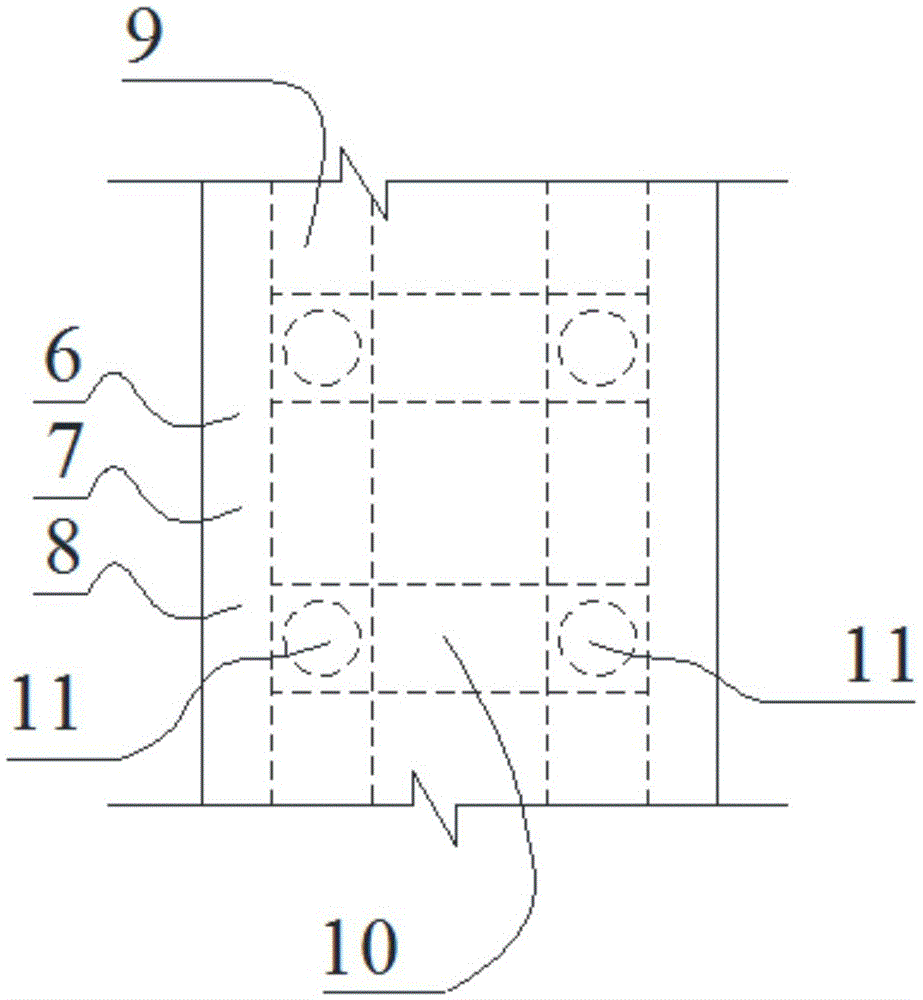 Tunnel structure for weak and broken high-temperature water-bearing stratum