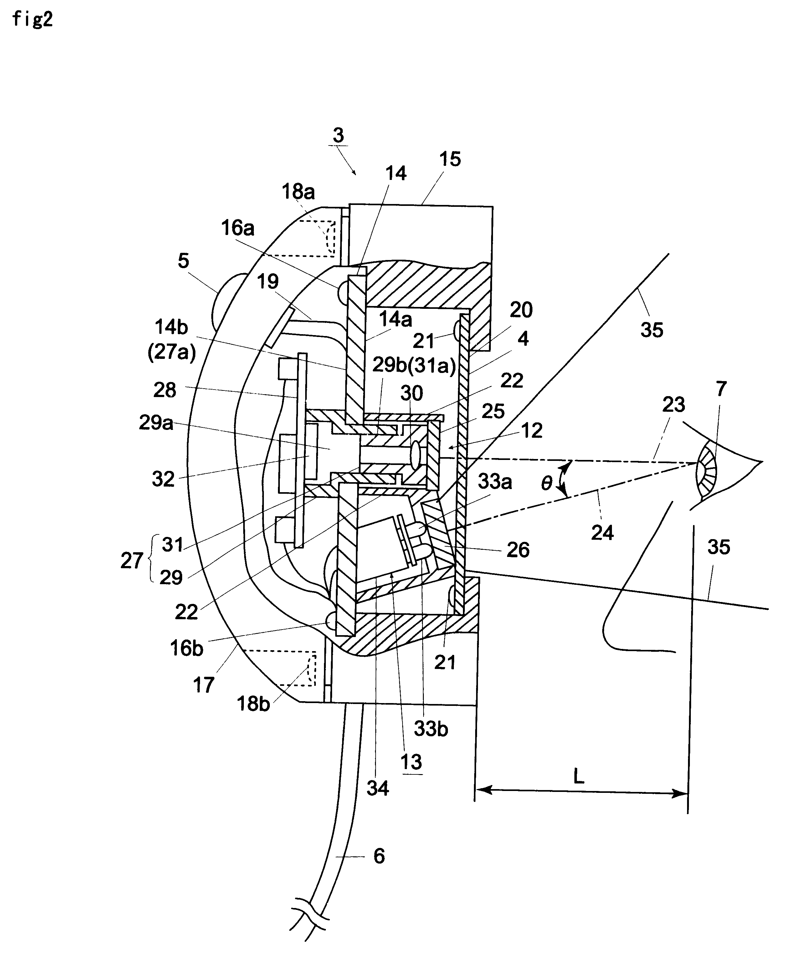 Photographing device, iris input device and iris image input method