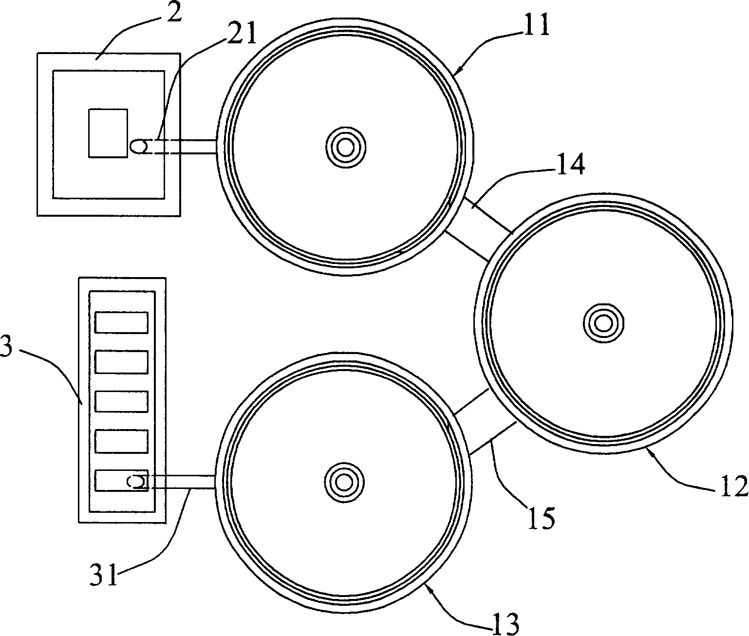 Coupled methane tank