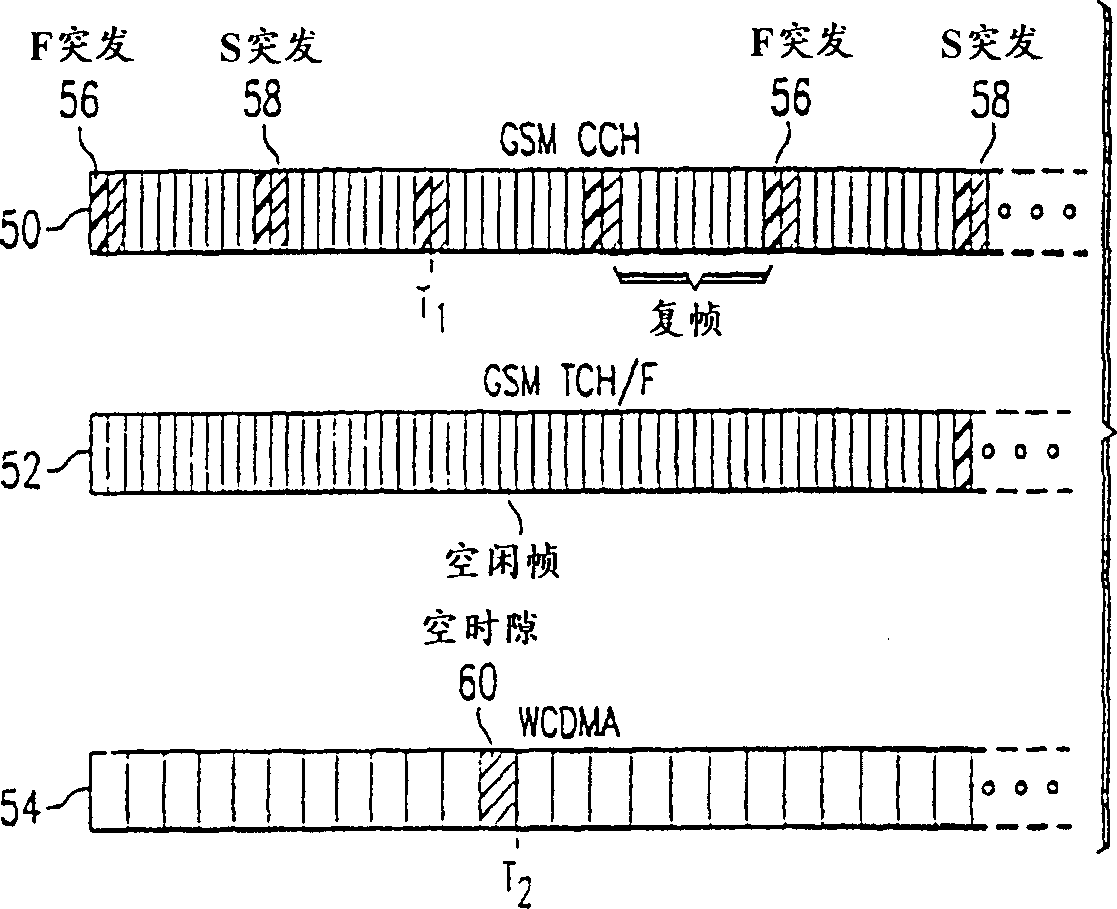 Broadcasting of two generation cellular system control channel information over three generation control channel to support roaming and handover to two generation cellular networks