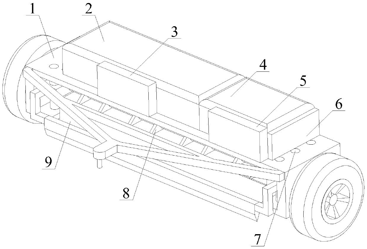 Field road electromagnetic sweeping trailer