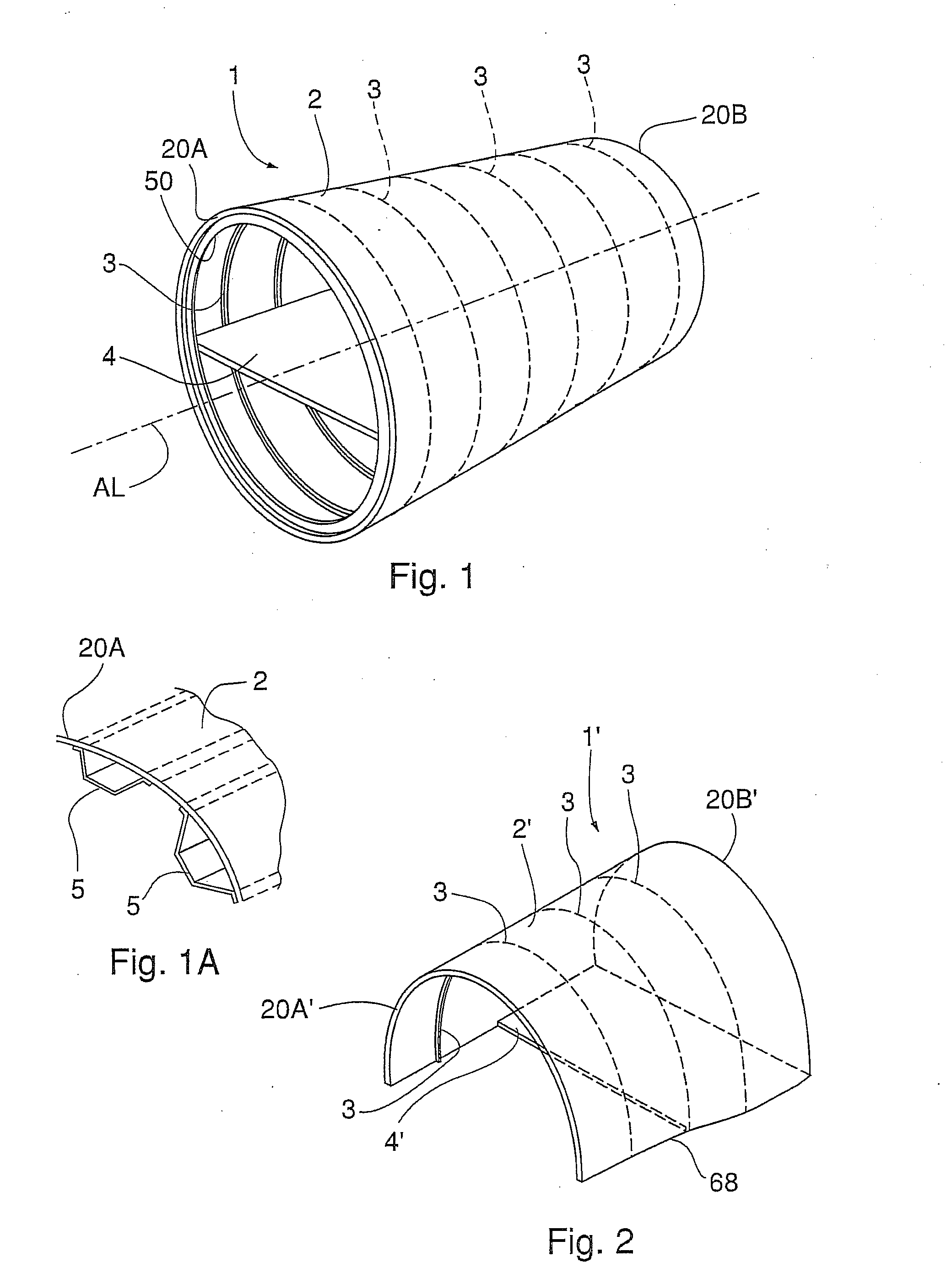 Method, apparatus and plant for manufacturing shell structures