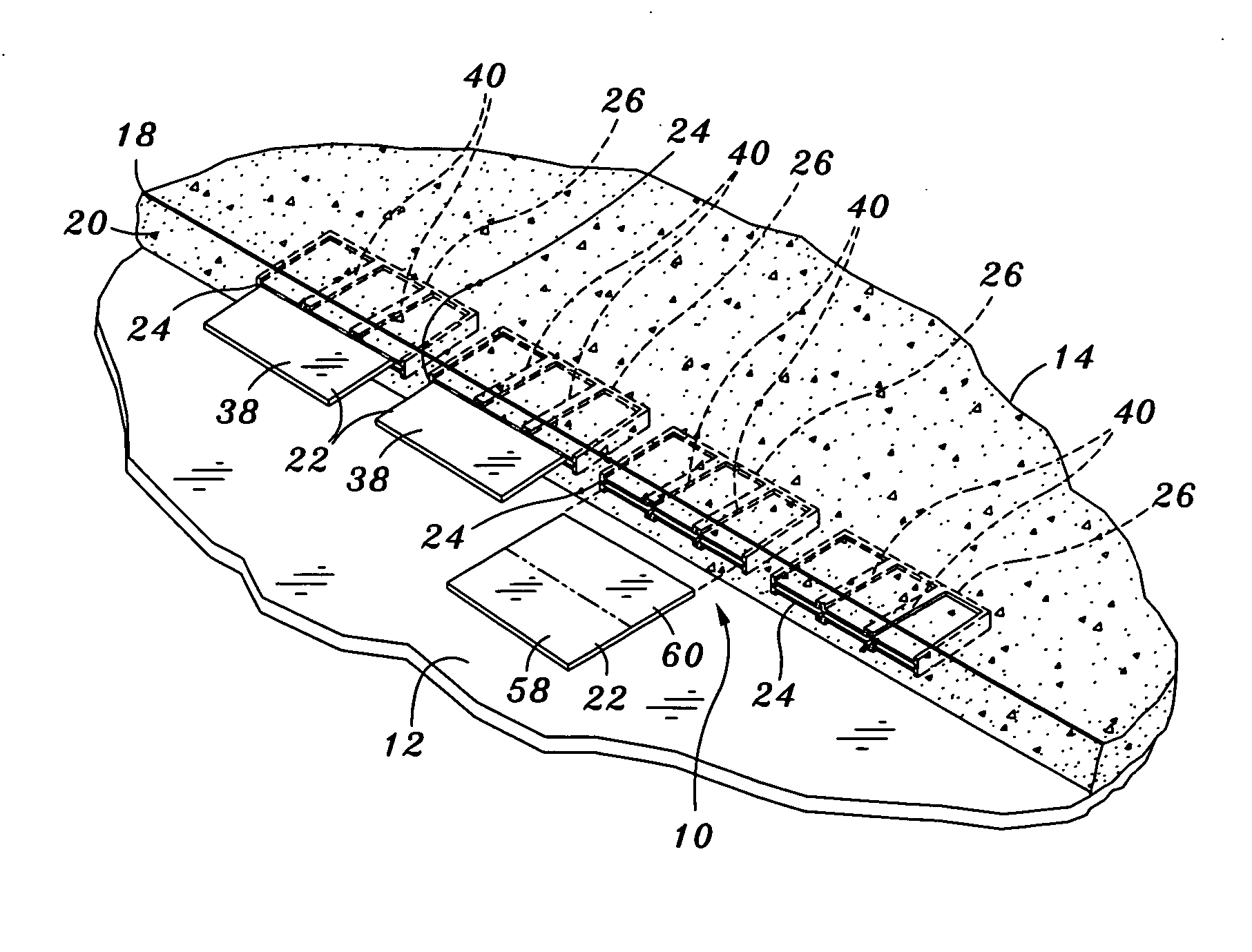 Plate concrete dowel system