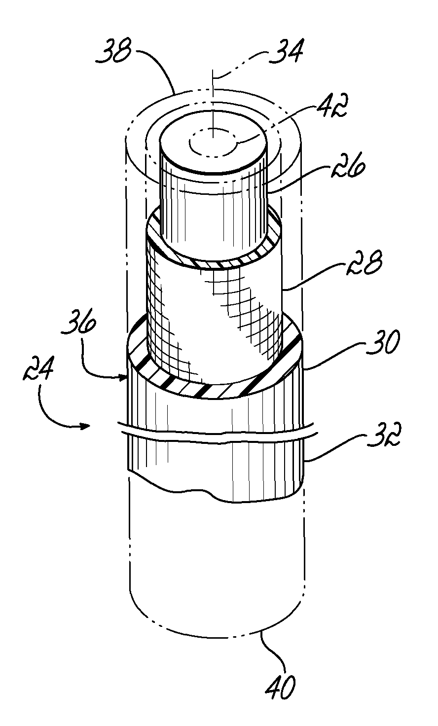 Flexible member for use in a spinal column and method for making