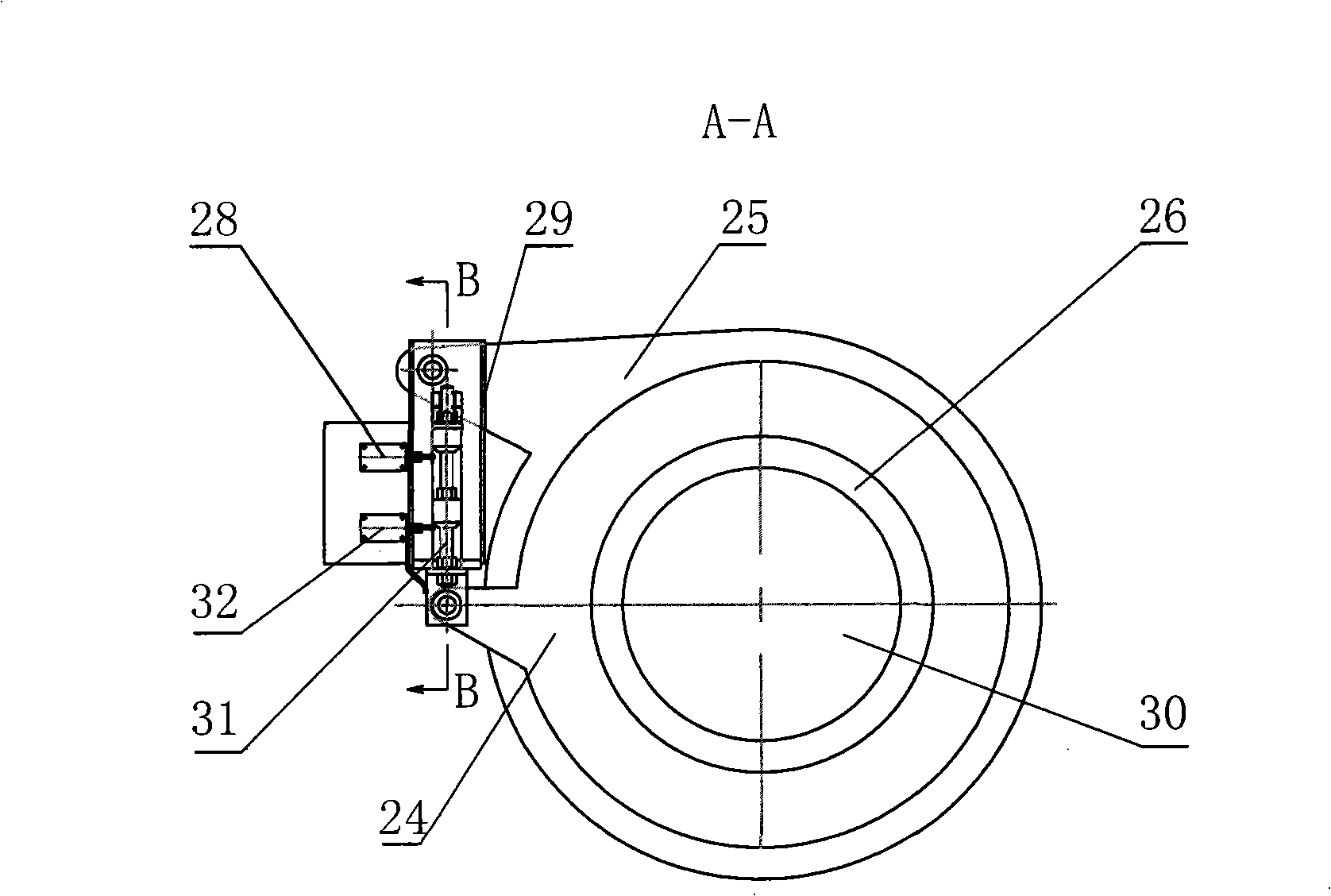 Automatic rake-lifting concentrator