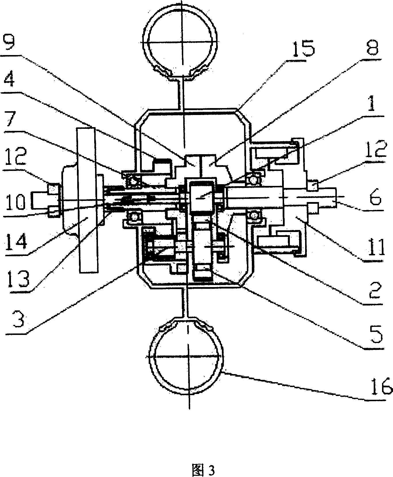 Coaxial split type motor wheel hub