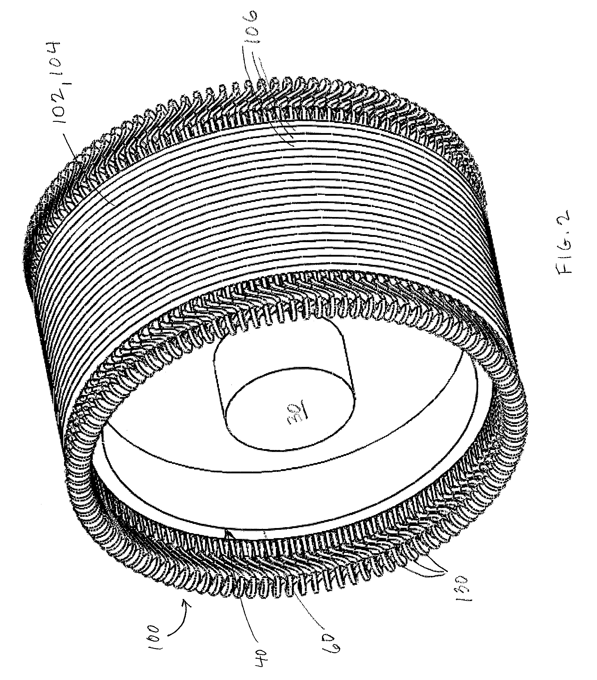 Generator with ferromagnetic teeth