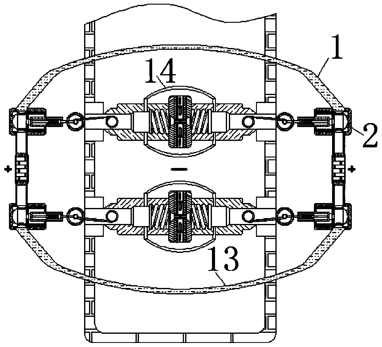 Electrochemical corrosion principle based steel structure equipment