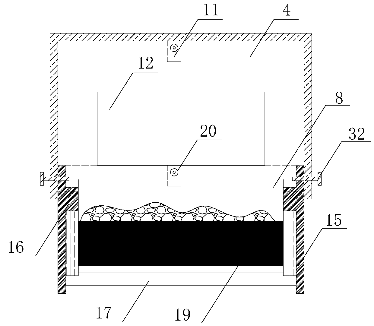 Dry-wet separation combined mining belt conveyor transshipment dust remover and dust removal method