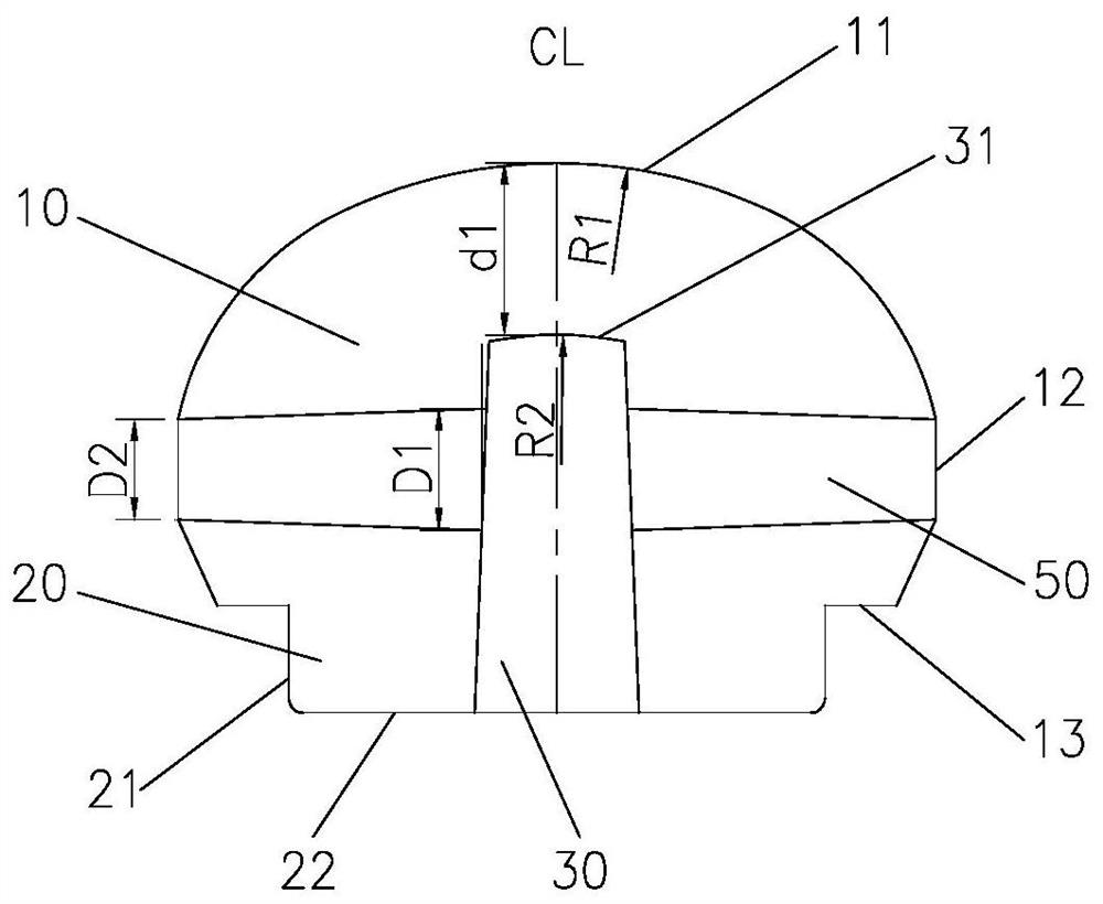 Tire body structure and non-pneumatic tire