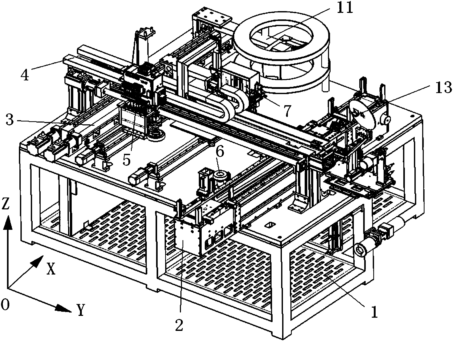 Test machine for finished chips