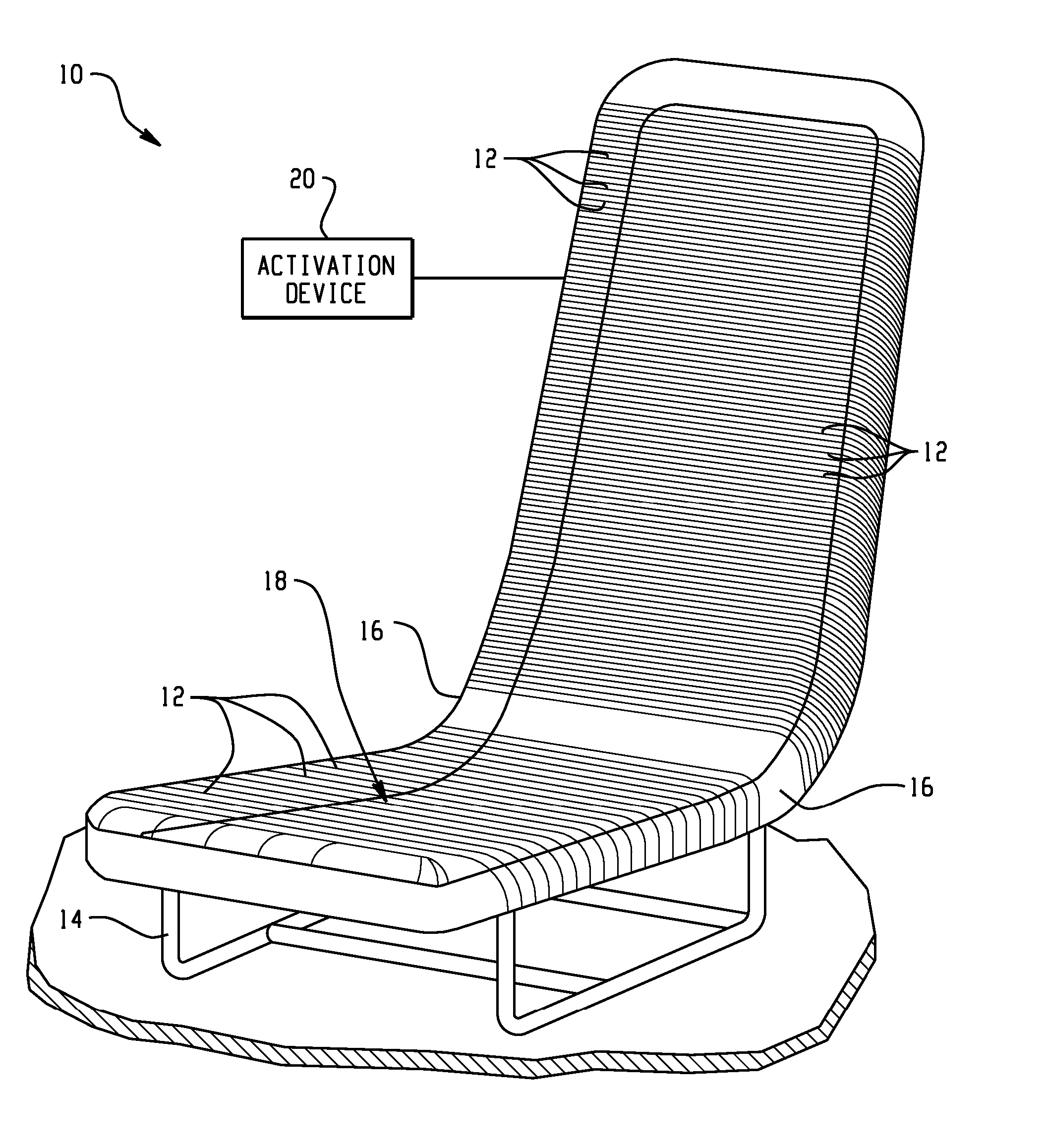 Active material based conformable and reconfigurable seats