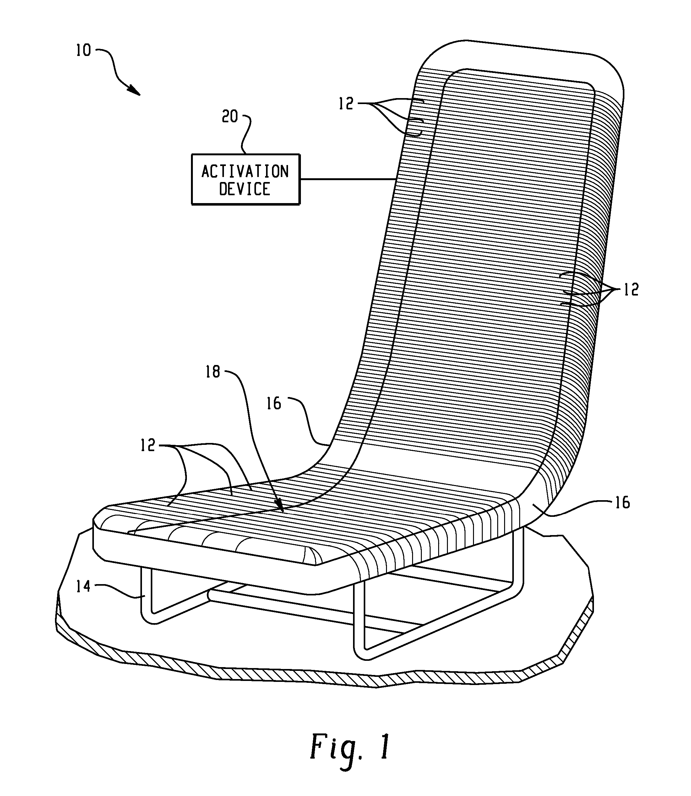 Active material based conformable and reconfigurable seats