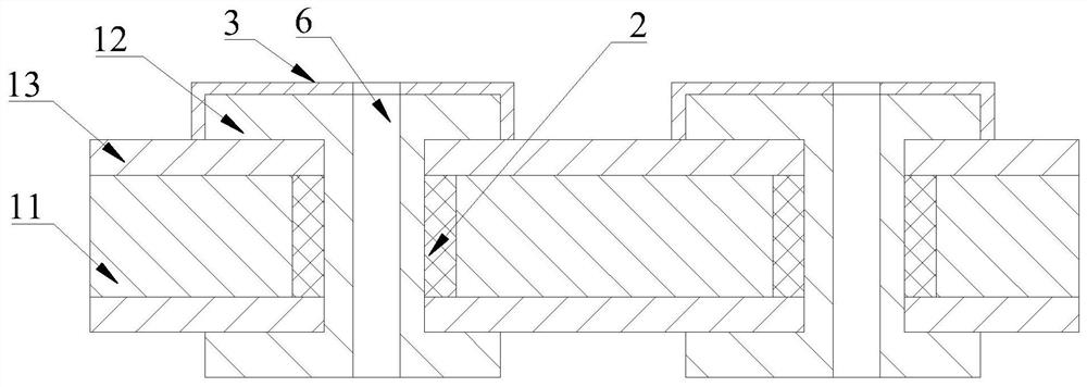 Current-conducting plate with electricity taken from bottom, track lamp and production method of current-conducting plate