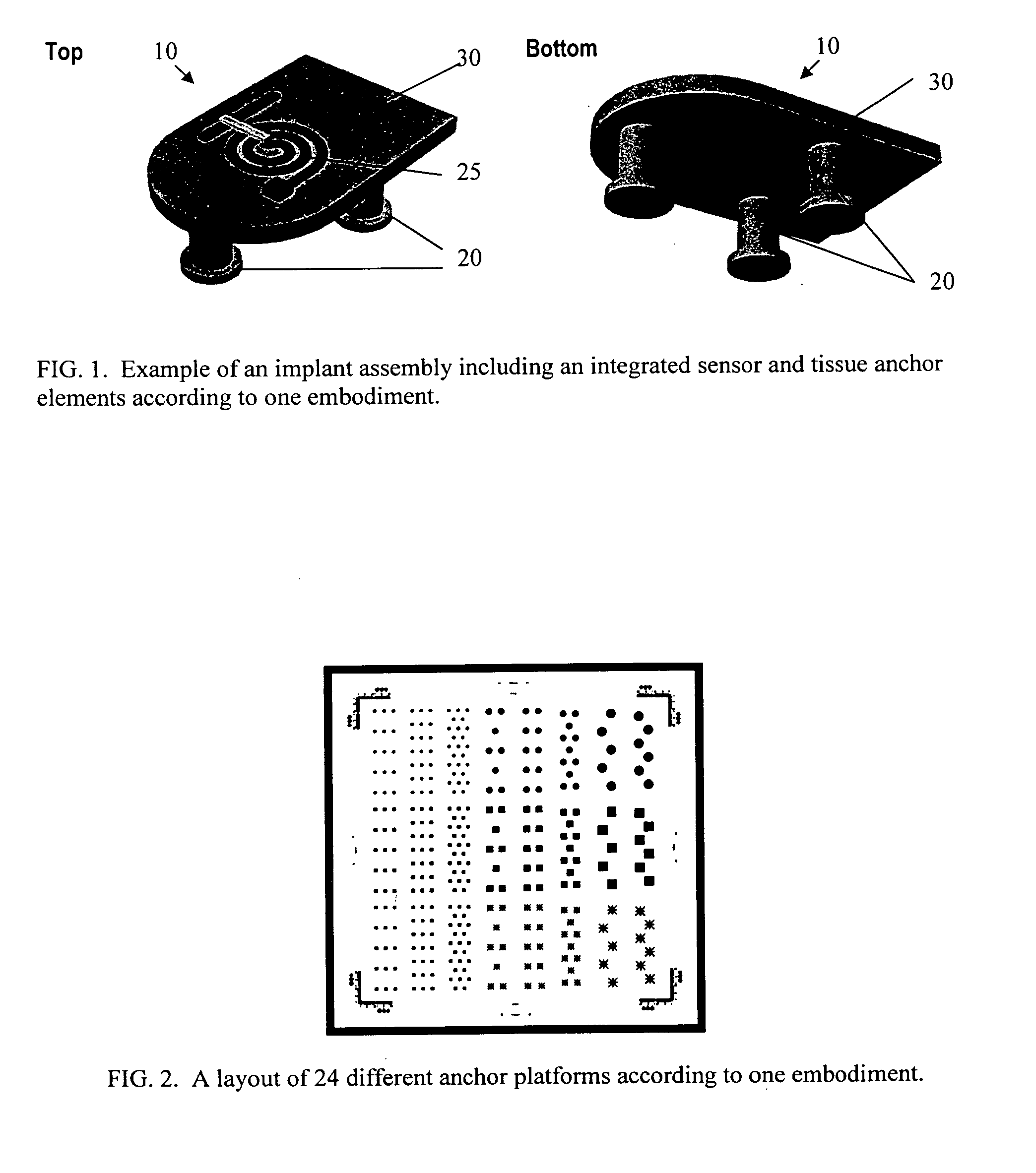 Micromachined tissue anchors for securing implants without sutures