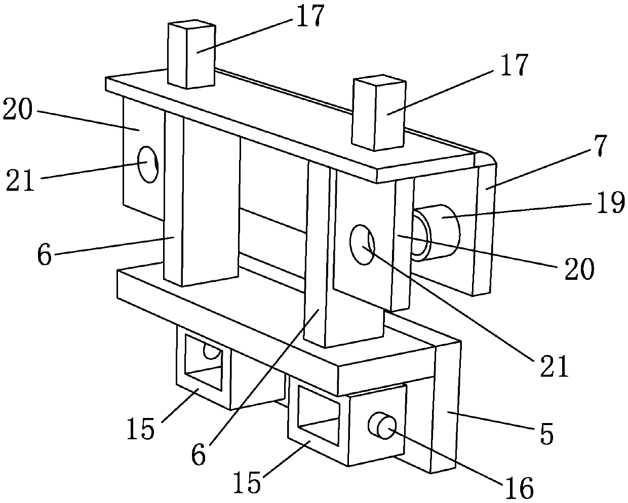 Hidden pipeline butt-joint device of air purification equipment