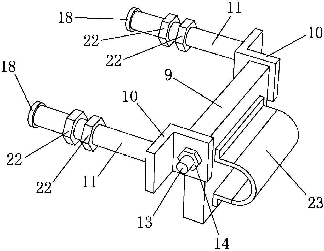 Hidden pipeline butt-joint device of air purification equipment