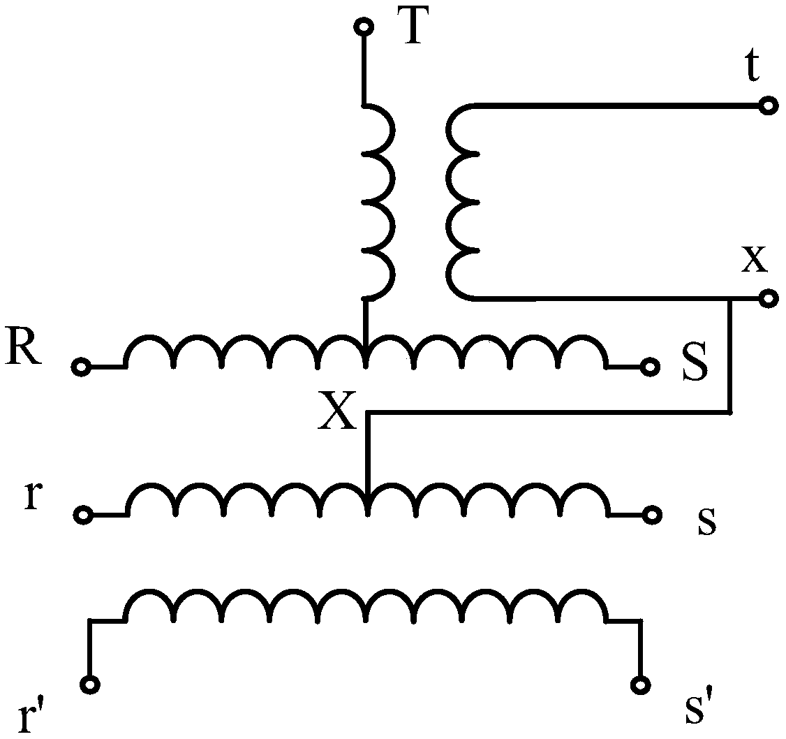 Negative-sequence compensation device and method for traction-compensation transformer