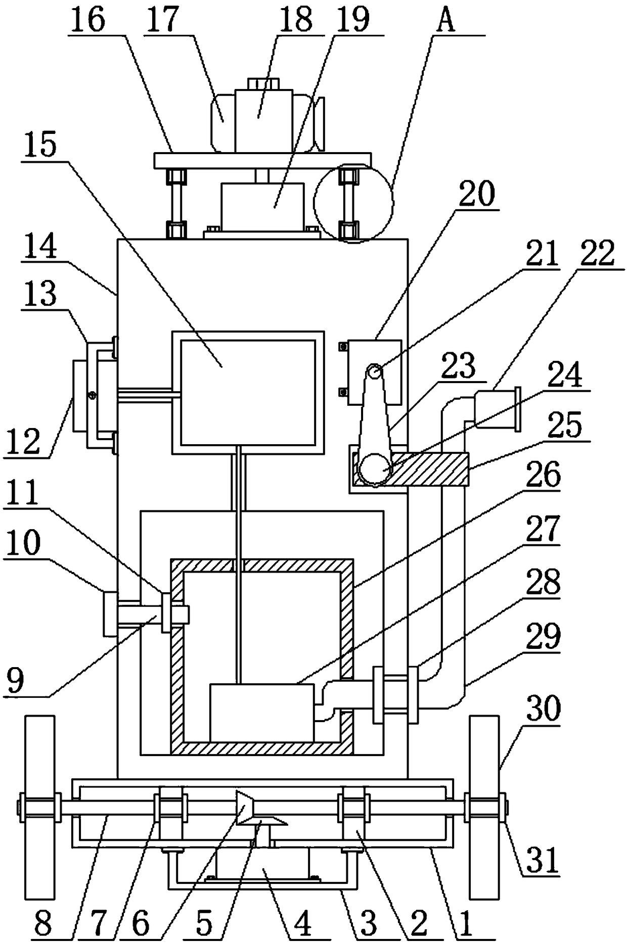 Anti-explosion fire searching robot