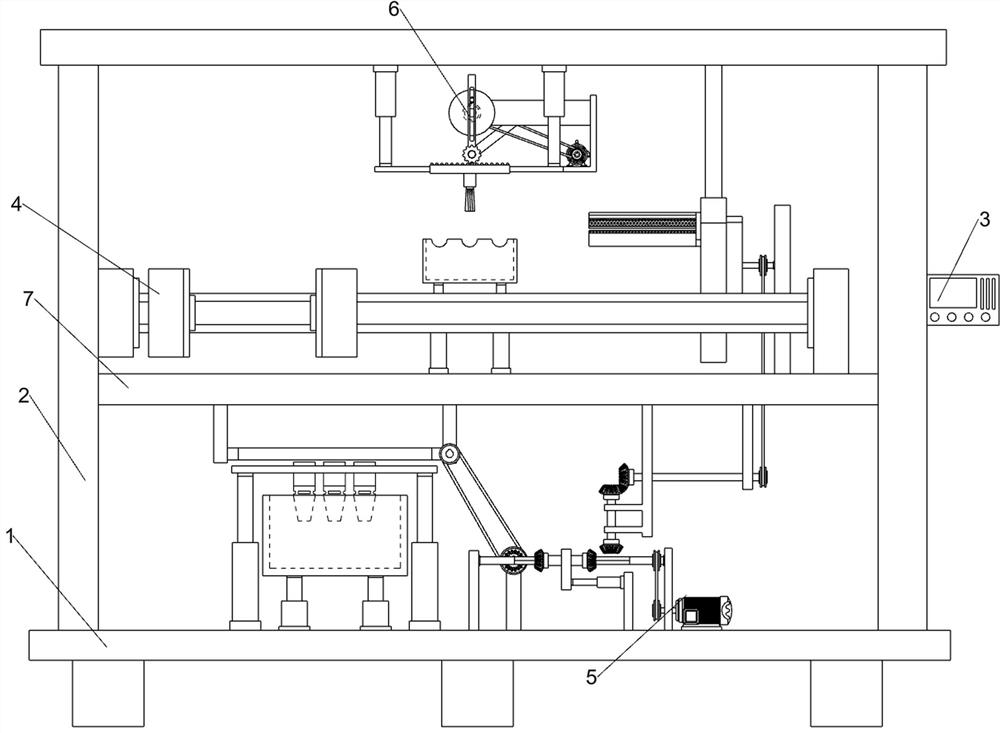 Pouring type cherokee rose fruit cutting pretreatment device