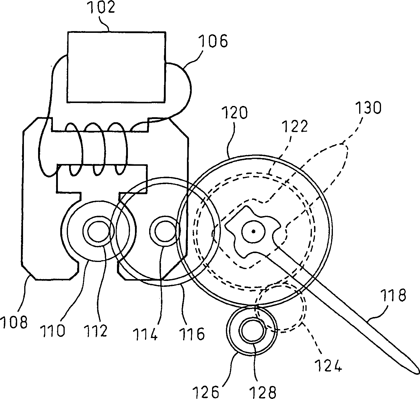 Timer of electric timepiece