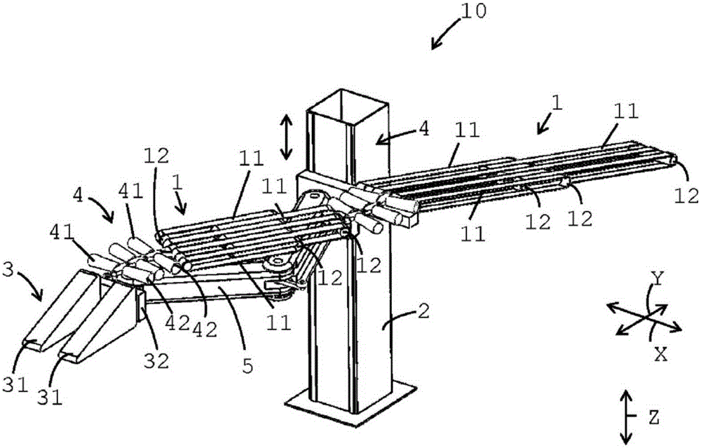 Conveyor device for loading or unloading piece goods which can be singulated