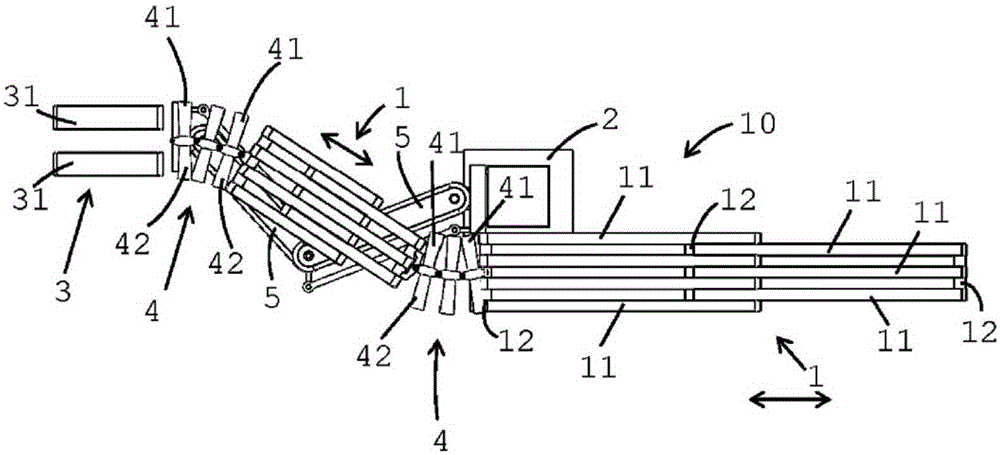 Conveyor device for loading or unloading piece goods which can be singulated