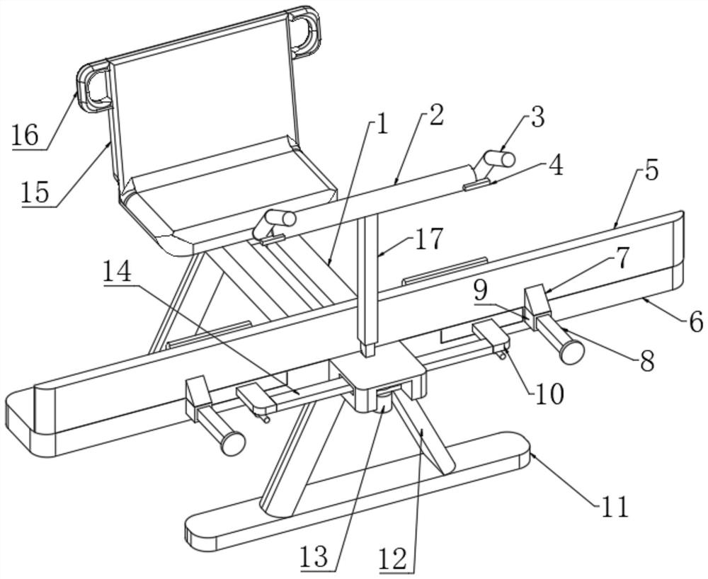 Aerobics flexibility training auxiliary device