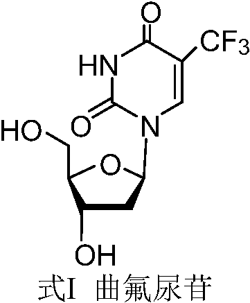 A kind of preparation method of trifluridine