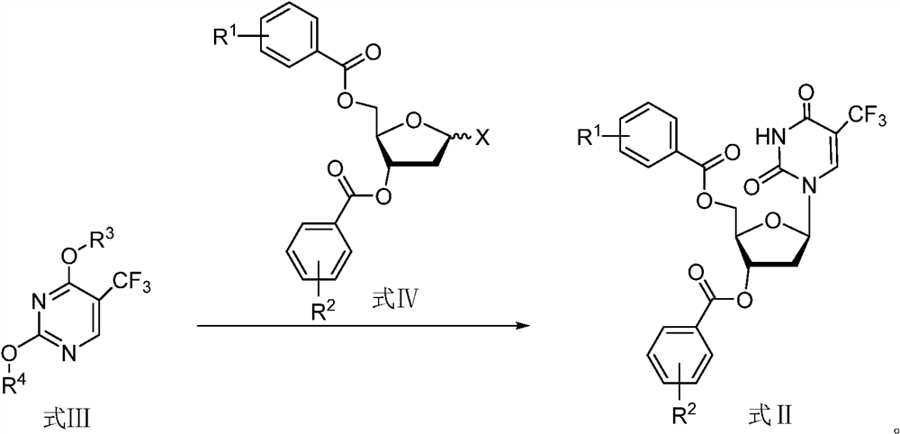 A kind of preparation method of trifluridine