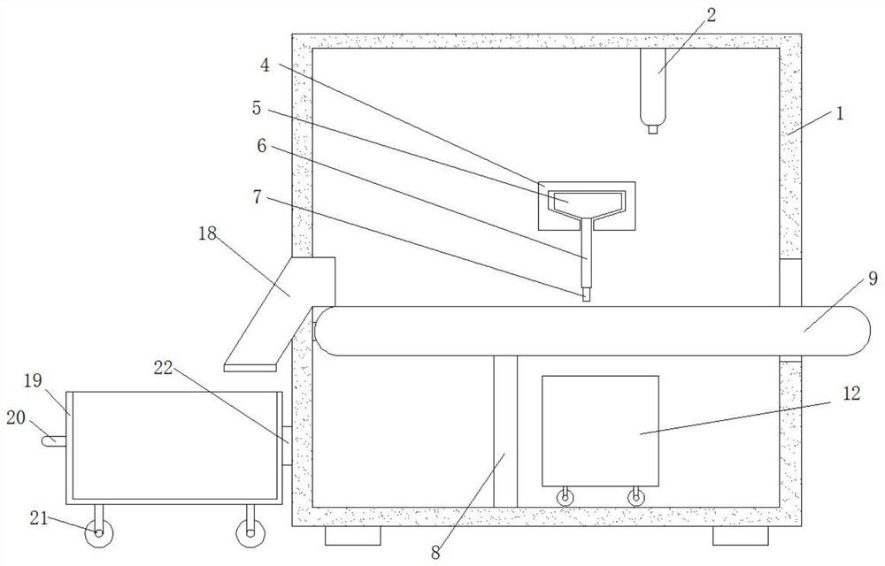 Laser screening machine for potato chip screening