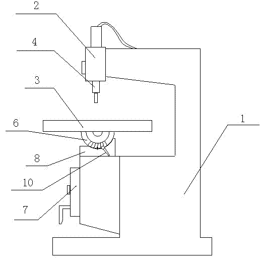 Punching machine with accurately angle-adjustable platform for materials