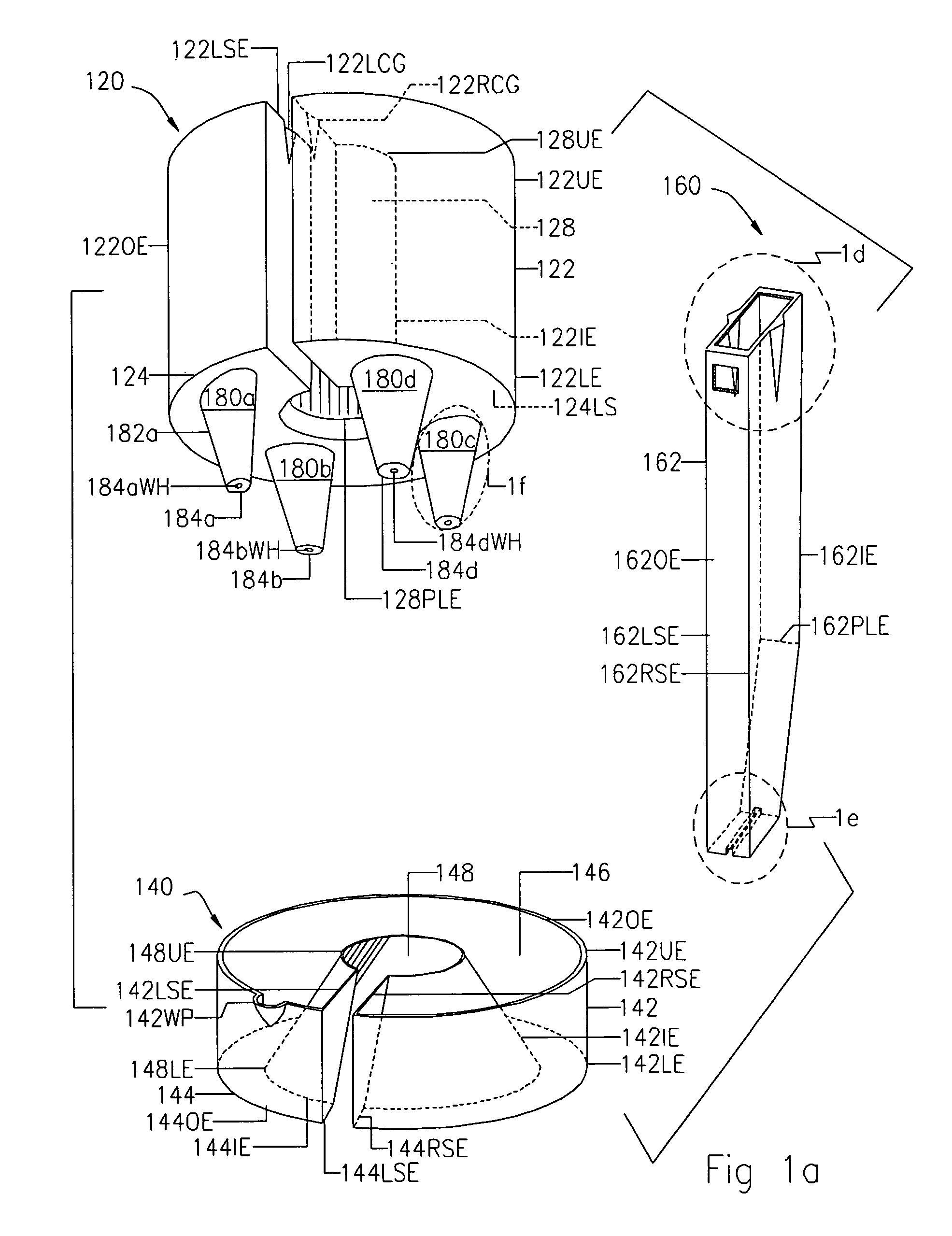 Decorative pole and pedestal stabilizing container