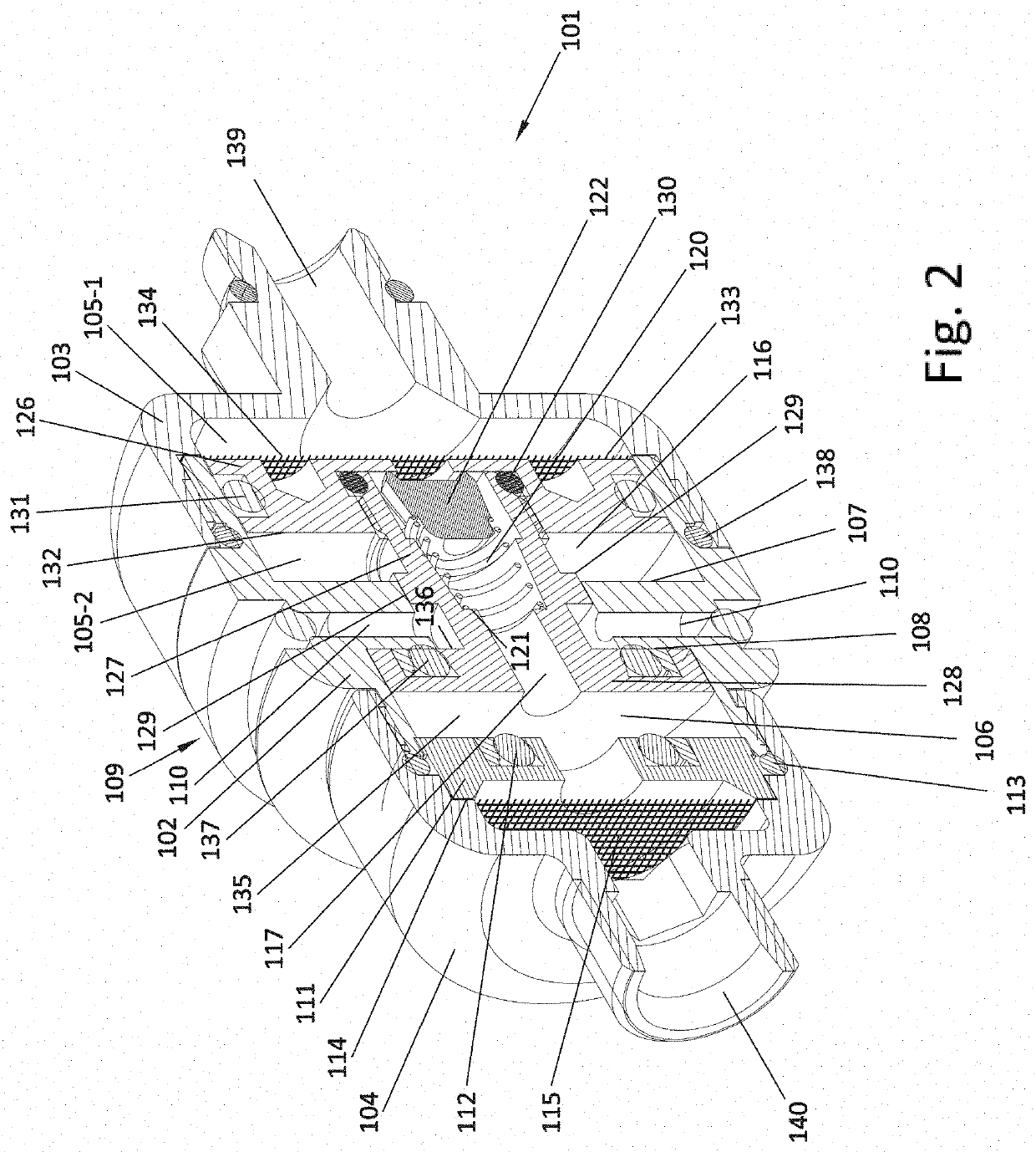 Automatic pressure valve for inflation / deflation of a pneumatic arrangement