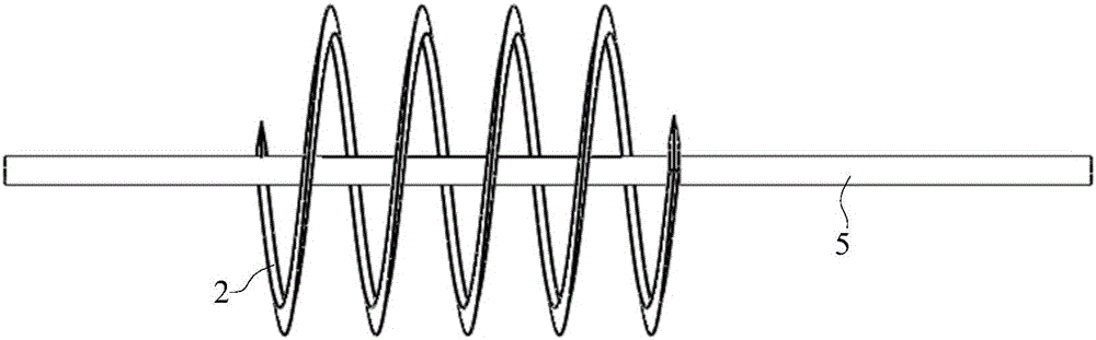 Spiral electrostatic spinning device with tip structure