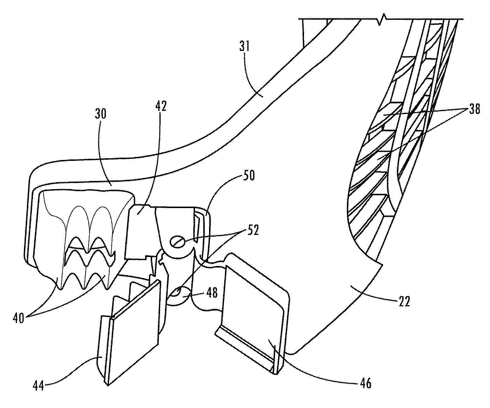 Clip-on protective kneepad