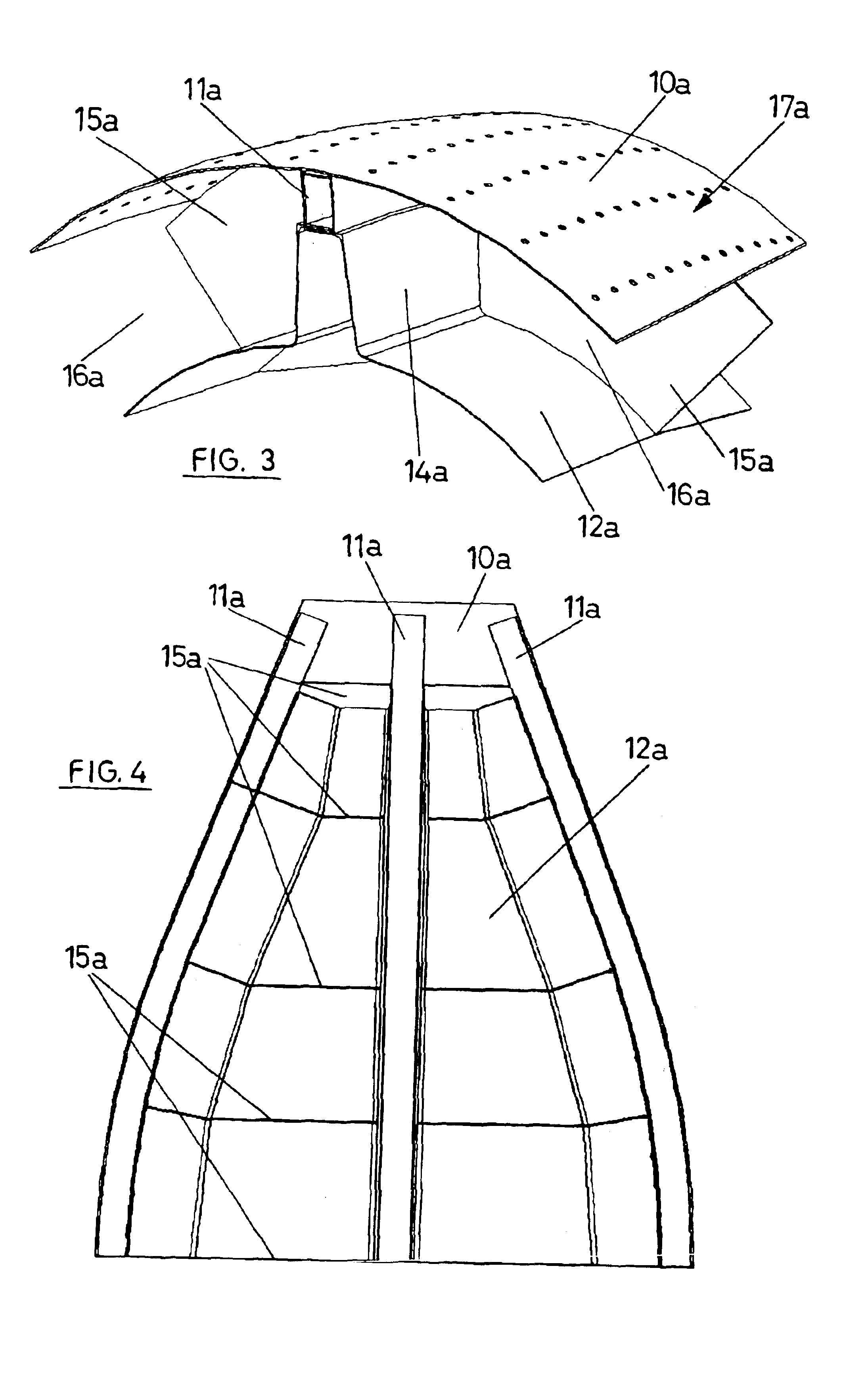 Noise reduction conduit for static components in aircraft engines