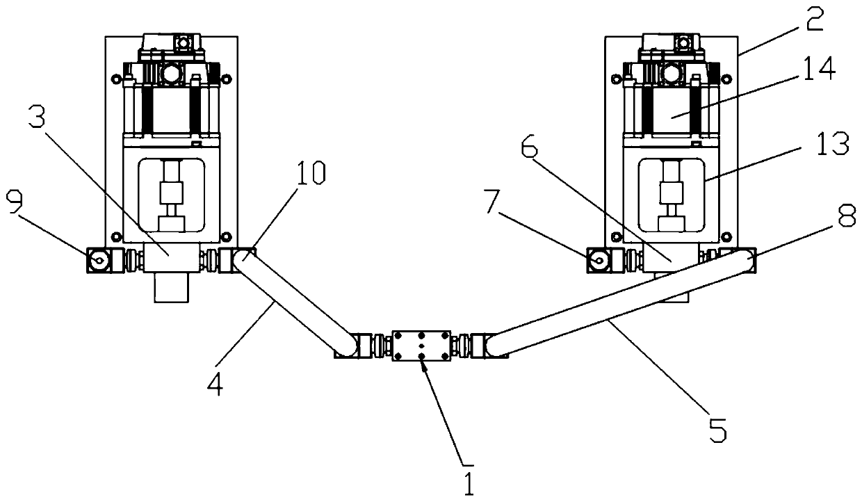 Gear pump glue injecting head