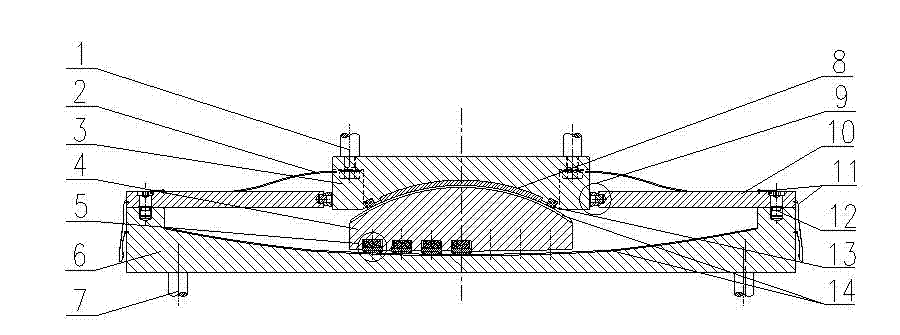 Variable-curvature self-adaptive friction pendulum seismic mitigation and absorption bearing