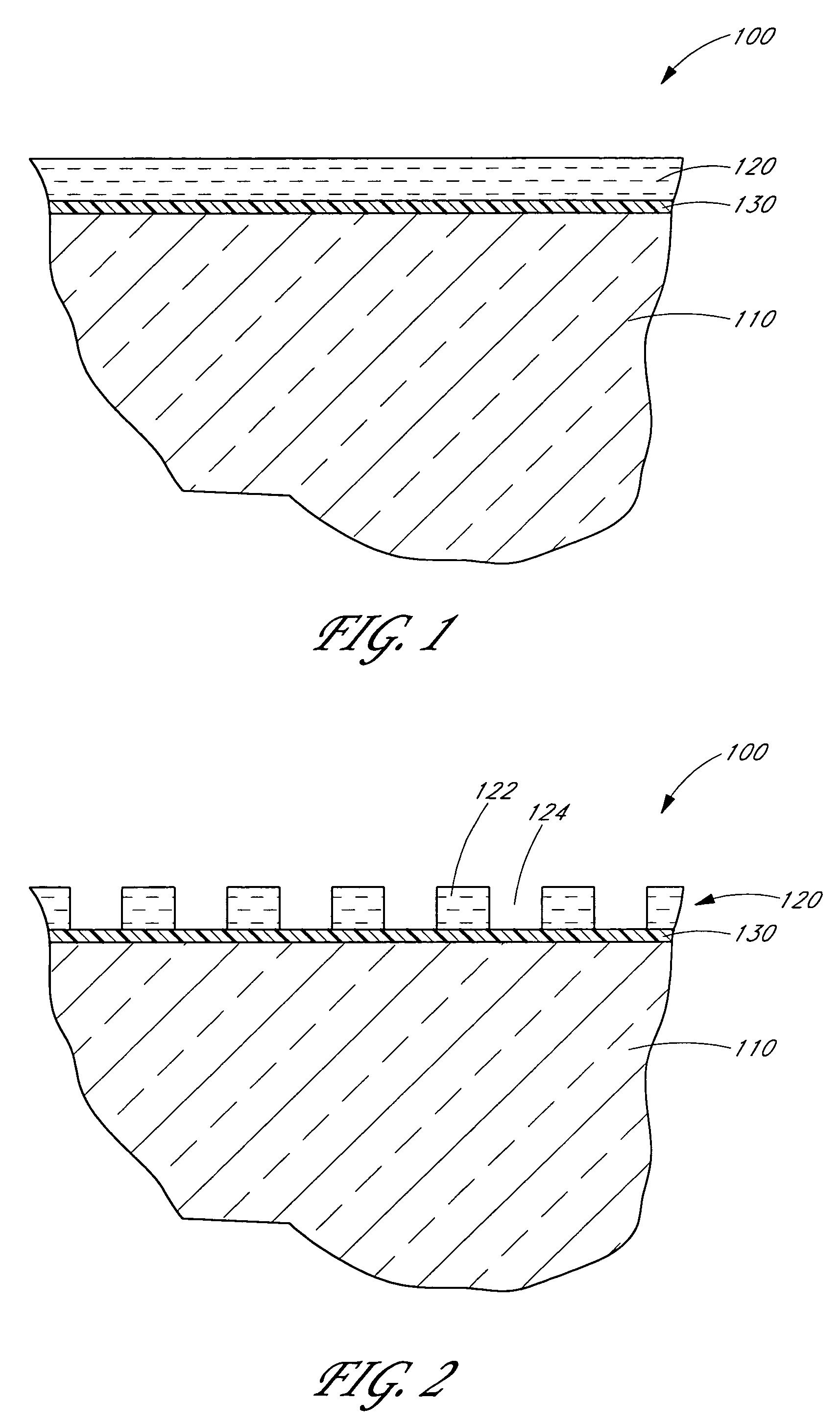 Topography based patterning