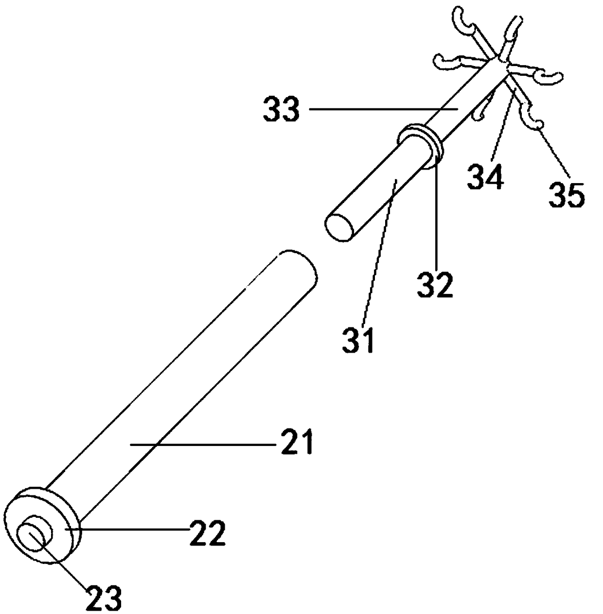 Pediatric transfusion fixing and adjusting mechanism