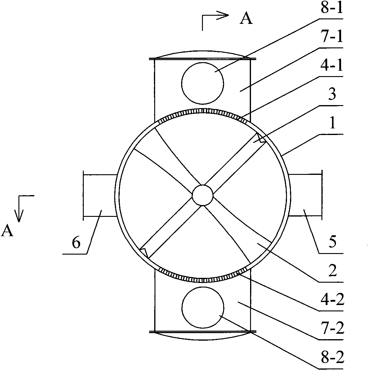 Cold and heat source revolution type dual-prevention device for sewage or surface water and system thereof