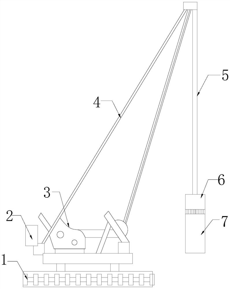 Vibration pile driver for bridge construction