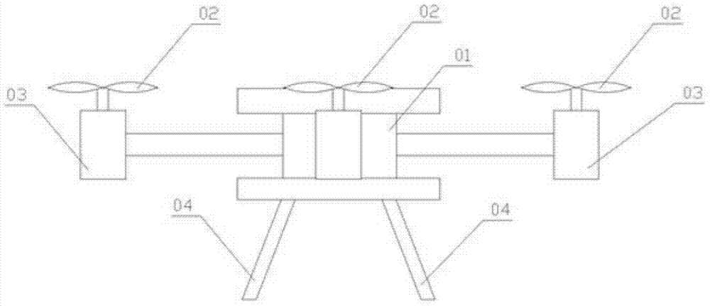 Multi-rotor-wing unmanned plane