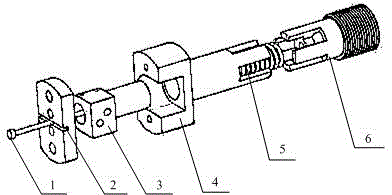 Fusing type compression release mechanism and release method thereof