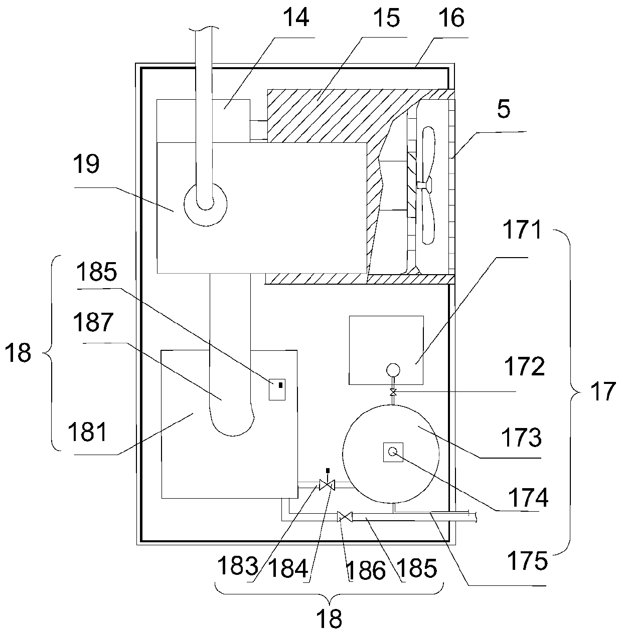 Humidifying and oxygen increasing device and method for office